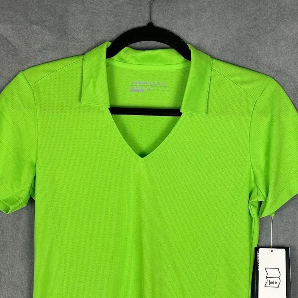 Nike Golf Polo Shirt Womens Extra Small Green Dri Fit Stay Cool Short Sleeve - Picture 2 of 12